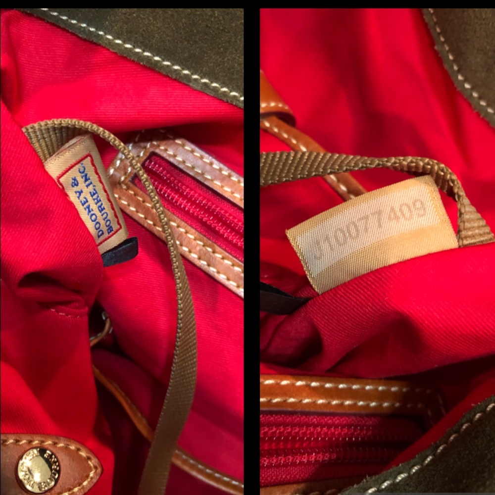 Dooney & Bourke Olive and Tan Hobo Bag Set - Picture 12 of 16